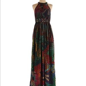 Anthropology geisha designs colorful dress new